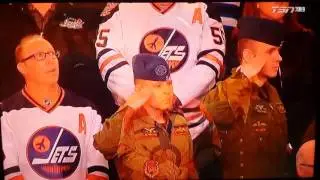 David and Cindy sing Both American and Canadian National anthems