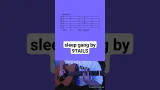 sleep gang by 9TAILS- Acoustic Guitar Tab #shorts