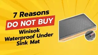 DON'T BUY Winisok Waterproof Under Sink Mat Before WATCHING THIS! (7 Reasons)