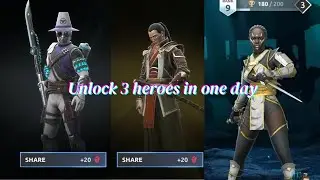 Unlock 3 heroes in just one day#gaming #sfa #gameplay #shadowfightareana #games