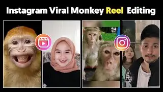 instagram viral reel tutorial | then vs now challenge | Monkey reel editing | Instagram New trend