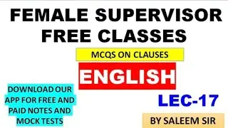 MCQS on clauses for jkssb female supervisor #jupiterclasses #jkssb