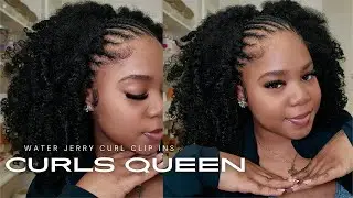 hair video diaries 04 | curls queen water jerry curl clip ins | y2k style | fulani style |