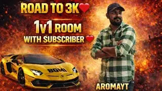 1V1 With Subscriber ❤️ ROAD TO 3K | #aromayt #bgmi #pubgmobile #bgmilive #pubg #gaming #shorts