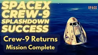 SpaceX Crew-9 Returns: A Dramatic Ocean Splashdown | #spacex #nasa #space