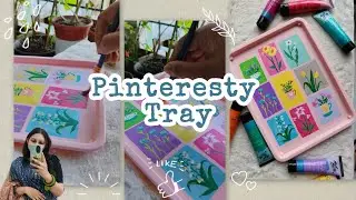 ✨ Making a Pinterest-Inspired Pink Tray | Aesthetic DIY 💕 #diycrafts 