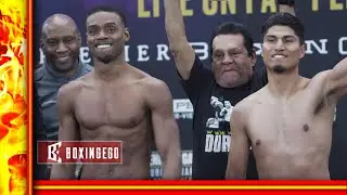 #SPENCEGARCIA WEIGH IN, BOTH MAKE WEIGHT, STRONG FACE OFF FOR MEANINGFUL FIGHT