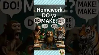 Homework DO ya MAKE? 🤔 90% Galat Bolte Hain ❌  #englishzoo #cartoon #rajivsir