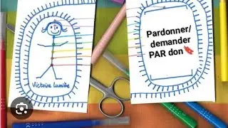 Courage🔸Pardonner/demander PAR don🔖✂️★Exercice Petit bonhomme allumette/liens Nocifs★