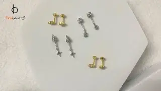 Perfect Earrings Lock Style - Push Back & Unique Screw Back