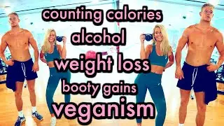 How to become VEGAN, Counting Macros, Weight Loss + MUKBANG & Couple's Q+A!
