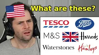 American Reacts to Popular British Shops