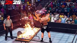 WWE 2k25 - Brock Lesnar vs Rob Van Dam: Extreme Rules Match at Smackdown 