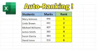 How to rank in Excel | Rank quickly with this method
