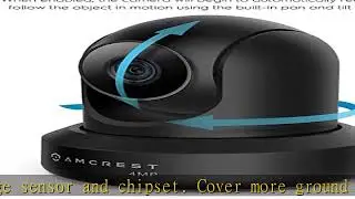 Amcrest 4MP ProHD Indoor WiFi Camera, Security IP Camera with Pan/Tilt, Two-Way Audio, Night Vision