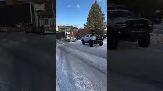 When you're headed to mall crawl and this happens. #disaster #recovery #snowstorm #bigrig #ramtrucks