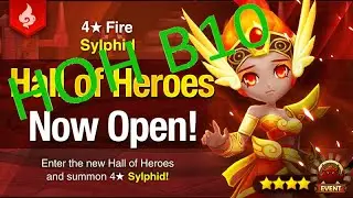 Summoners War Hall of Heroes - Fire Sylphid B10 - All Stats