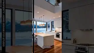 🏠 Ice Lake House | Minimalist Two-Story Winter Retreat #fyp