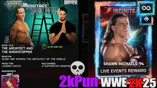 THE ARCHITECT AND THE SHOWSTOPPER WWE2K25 LIVE EVENTS #wwe2k25 #wwe2k25myfaction #Livestream