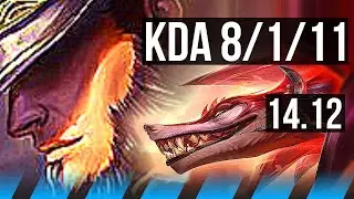 TWISTED FATE vs NAAFIRI (MID) | 8/1/11, 67% winrate, Dominating | EUW Grandmaster | 14.12