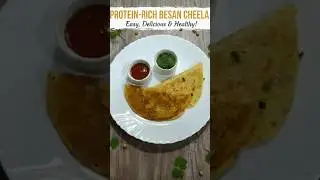Easy and quick protein rich breakfast-Besan & Paneer cheela #healthybreakfast #cheela #proteinrich