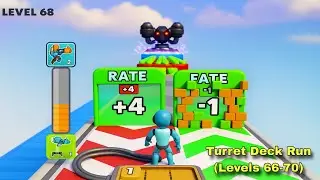 Turret Deck Run - All Levels Gameplay Pop Pi (Levels 66-70)