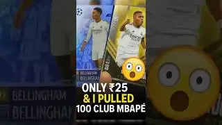 Luckiest Pack Opening Ever?! 😱 ₹25 Match Attax Pack = Mbappe + Bellingham! #shorts #mbappe #topps