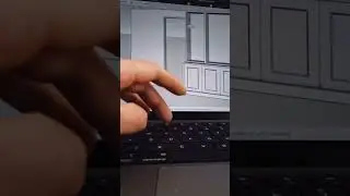 Design a cabinet bookcase .full video available on my page #sketchup #design #carpentervideo