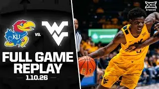 Kansas vs. West Virginia Full Game Replay (1.10.26) | 2025-26 Big 12 Men's Basketball