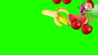Fruit falling green screen ( free to use) 