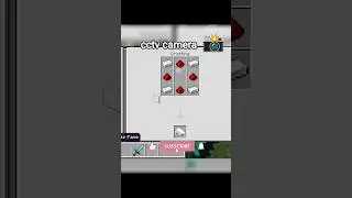 how to make cctv camera in minecraft ☠️ #shortsfeed