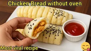 Creamy & Cheesey Chicken Bread Without Oven||Teatime Snacks||Picnic Snacks||Kids Favourite Lunch Box