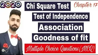 Chi-Square Distribution Multiple Choice Questions(MCQ) in 2020 | test of Independence | Chi