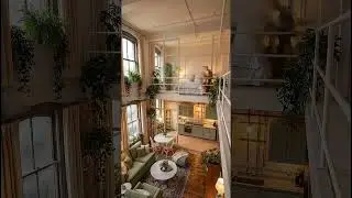 Whimsical Loft Renovation Timelapse | Cozy Luxury Interior Transformation #cozyhome #shorts