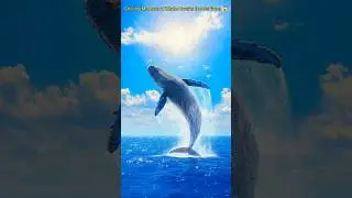 Shocking Moment a Whale Breaches the Surface! 🌊🐋😱 #WhaleSighting  #WhaleBreaching  #viralshorts