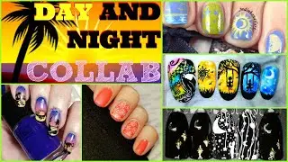 Stamping Nail Art Tutorial | Day and/or Night Facebook Collab | Judinka Nail Art ✓