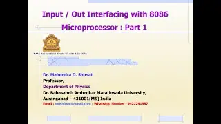 I/O Interfacing with 8086 Microprocessor : Part 1
