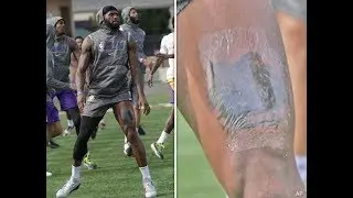 LeBron James Reveals New Kobe Bryant Tribute Tattoo On His Leg. HoopJab NBA