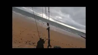 Parakiting session on the beautifull beach.Flare Moustache 18