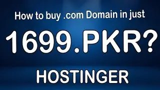 Buy .com Domain for Just 1699 PKR from Hostinger | Affordable Domain Registration