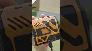 Custom Mecha-Style Wearable Fan | 100-Speed, LED Light, 6000mAh Battery | OEM/ODM #portablefan