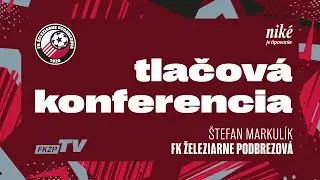 TLAČOVÁ KONFERENCIA ║ Niké liga | Štefan Markulík | FK Podbrezová - MŠK Žilina 2:0
