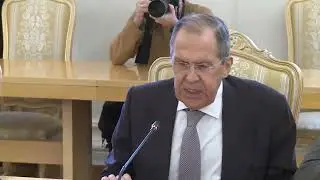 С.Лавров и Ф.Микдад, Москва, 21 февраля 2022 года