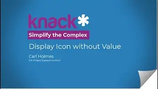 Display Icon without Value - Knack Database