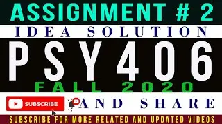 PSY406 Assignment 2 Idea Solution Fall 2020 || Educational Psychology (PSY406) Assignment 2