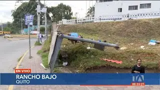 Quito: Moradores de Rancho Bajo denuncian mal estado de una parada de buses