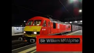 90028 debuts as Sir William McAlpine, The Scotsman's Salute working 1Z90 at Peterborough