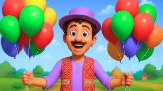 Gubbare Wala, गुब्बारे वाला,Hindi Rhymes for Kids, balloon Cartoon Song | Gubbare Wala Cartoon Song 