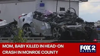 Head-on crash kills mom and baby in Monroe County