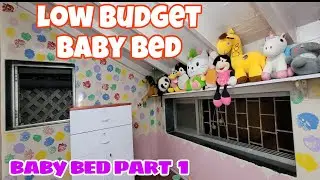 baby bed part 1 || low budget bed || bed frame with storage || kids bed making idea | prisha pooja |